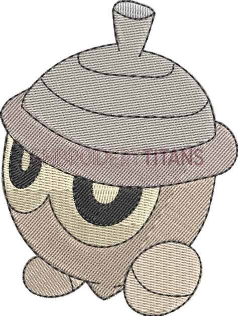 Seedot Pokemon Free Machine Embroidery Design Download in PES, JEF, VP3 Formats