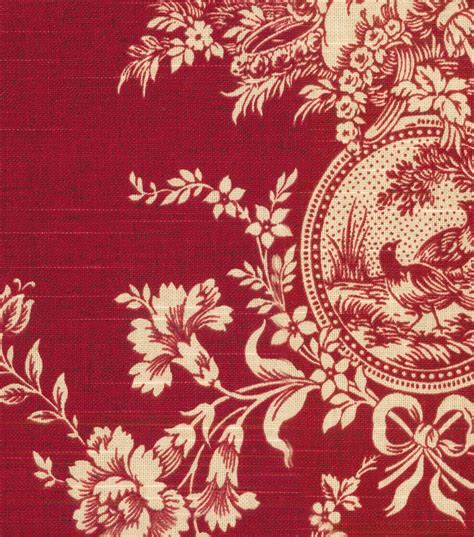 Waverly Upholstery Fabric-Country House Toile Red | JOANN