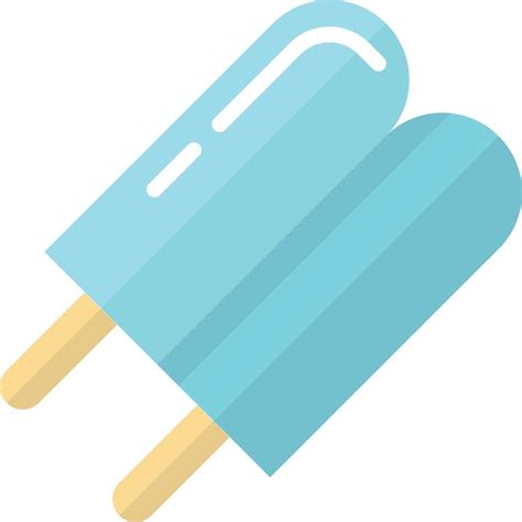 ice cream stick illustration in minimal style 16061024 Vector Art at ...