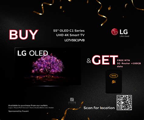 LG 55 Inch OLED C1 Series UHD 4K Smart TV - LG SHOWROOM ILORIN