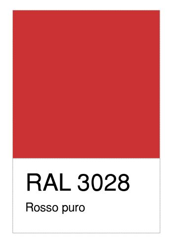 Colore RAL-3028, Rosso puro - Numerosamente.it