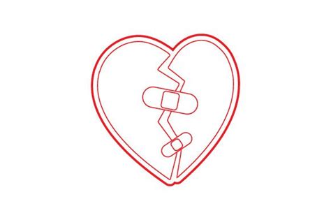 Broken Heart Tattoo SVG Cut file by Creative Fabrica Crafts · Creative ...