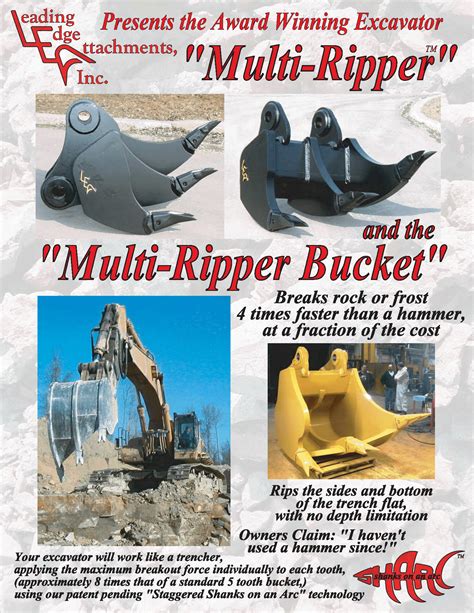 Multi-Ripper Products from Leading Edge Attachments, Inc.: design leader of excavator rock ...