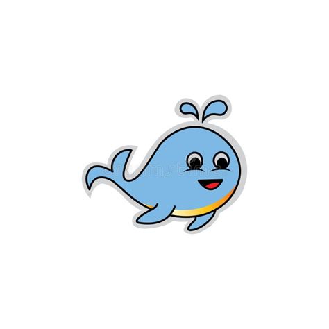 Cute Dolphin Icon Cartoon Illustration Sticker Vector Design Stock Vector - Illustration of ...