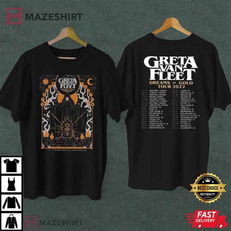 Greta Van Fleet Tour 2022 Dreams In Gold Best T-Shirt