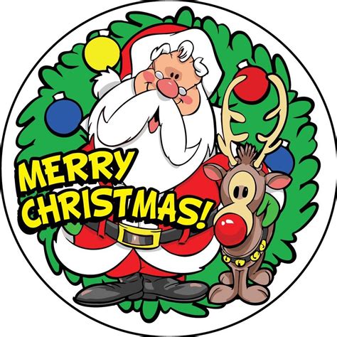 Merry Christmas Stickers - Shop Classic Claus