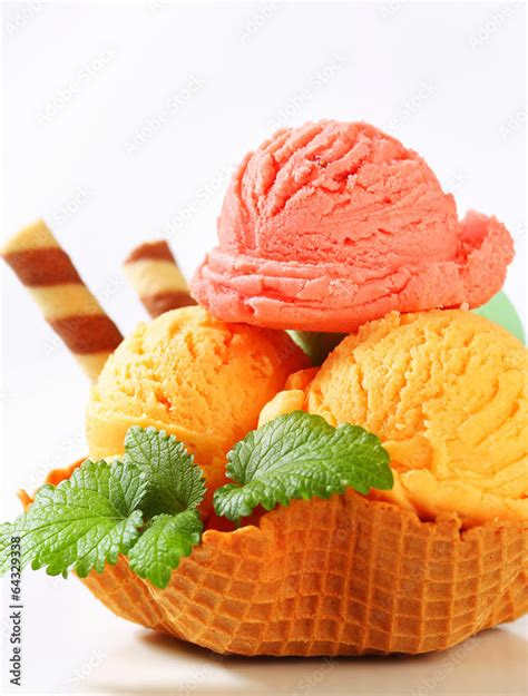 Ice cream sundae Stock Photo | Adobe Stock