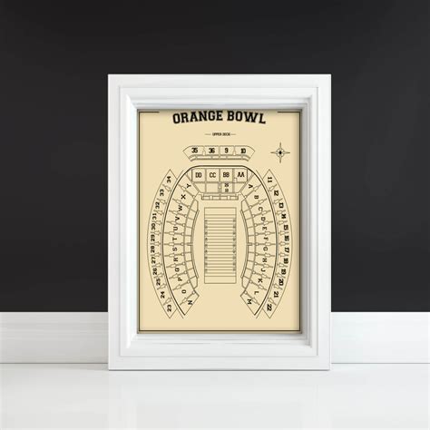 Print of Vintage Orange Bowl Seating Chart Seating Chart on - Etsy