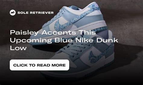 Paisley Accents This Upcoming Blue Nike Dunk Low