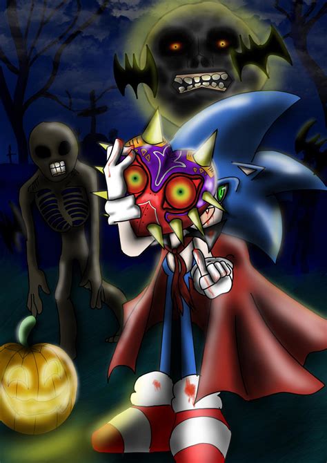 sonic halloween mask by ZemlaSaga on DeviantArt