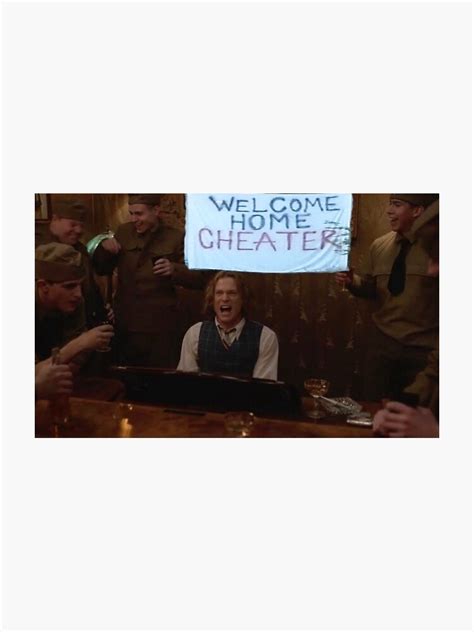 "welcome home cheater" Sticker for Sale by loztayl | Redbubble