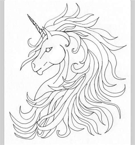 Possible tattoo Unicorn Outline, Unicorn Wings, Unicorn Drawing, Unicorn Horse, Unicorn Art ...