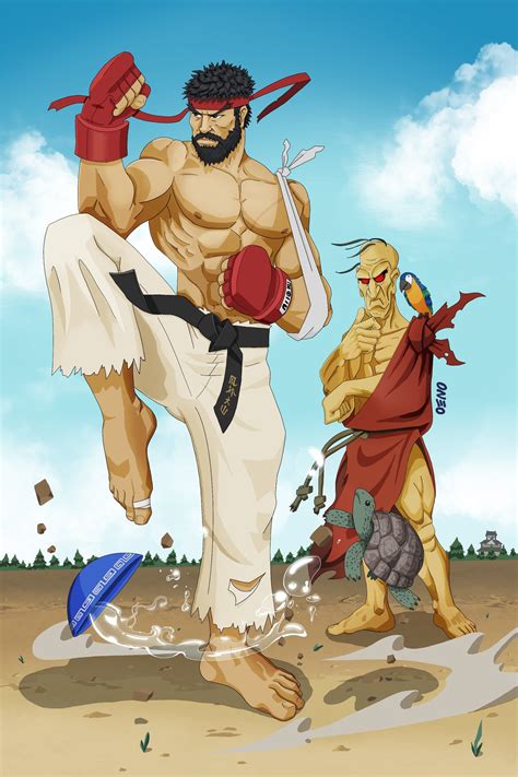 ArtStation - Street Fighter's Ryu & Oro