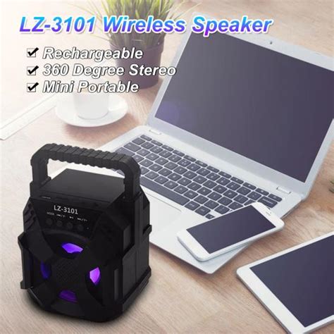 Buy Useful BT Speaker Quick Pairing Lighting Effect ABS Portable ...