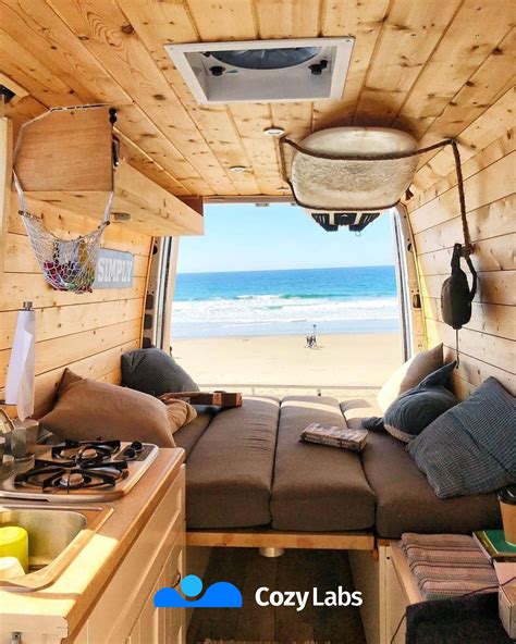 Cozy + Tropical = Perfect combination! | Van living, Van interior, Van ...