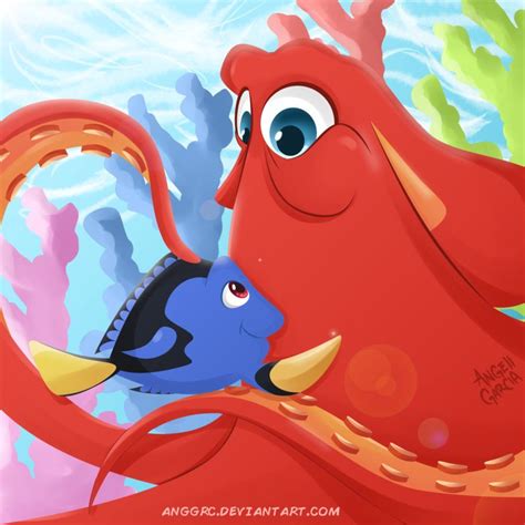 Dory n' Hank by Angell García [©2016] | Disney finding nemo art, Disney fan art, Disney finding nemo