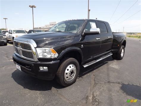 2012 Black Dodge Ram 3500 HD Laramie Limited Mega Cab 4x4 Dually #79458807 Photo #11 | GTCarLot ...