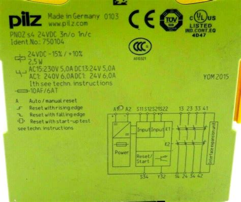 NEW PILZ PNOZ-S4-24VDC-3N/O-1N/C SAFETY RELAY PNOZS424VDC3NO1NC - SB Industrial Supply, Inc.