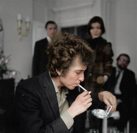 Bob Dylan, 1965. Colorized b/w photograph. - Bob 'n' Joni