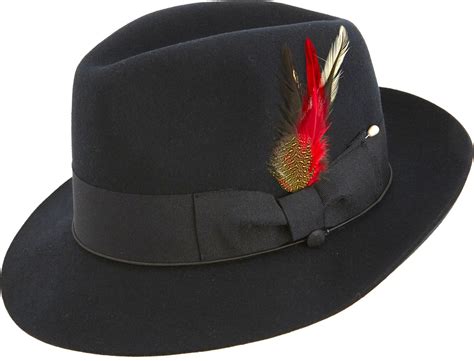 H-08 BLACK MEN'S FEDORA HAT | Mens hats fashion, Classy hats, Fashion cap