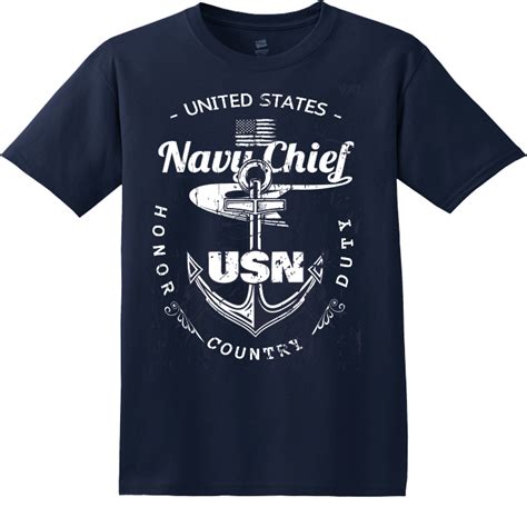 United States - Navy Chief Usn Country Honor Duty - Navy T-shirt Design ...