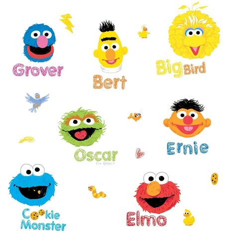 Sesame Street Characters Vector at GetDrawings | Free download