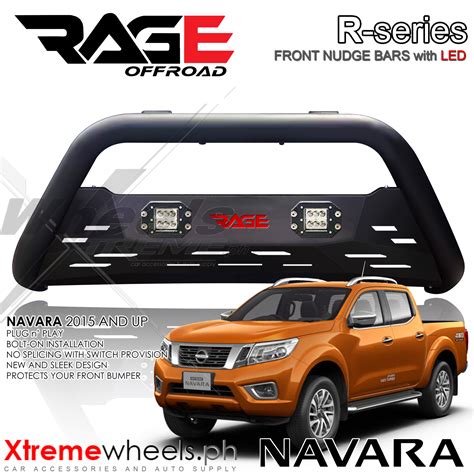 Nissan Navara Terra 2015-2023 RAGE R Series NUDGE BAR BULL BAR Front ...