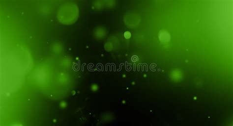 Green Lens Flare Particles. Abstract Background Stock Illustration ...