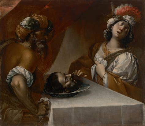 Herod and Herodias with the head of Saint John the Baptist by Giovanni Stefano Danedi - Artvee