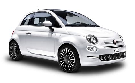 Download White FIAT 500 Car PNG Image for Free