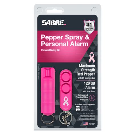 Pepper Spray Keychain & Personal Alarm Safety Kit | SABRE