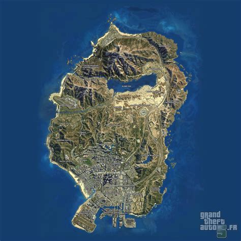 La carte de GTA 5 / GTA V