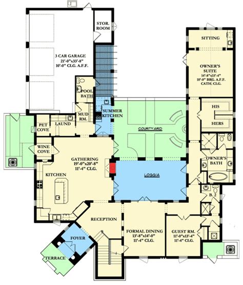 Spanish Colonial House Floor Plans | Viewfloor.co