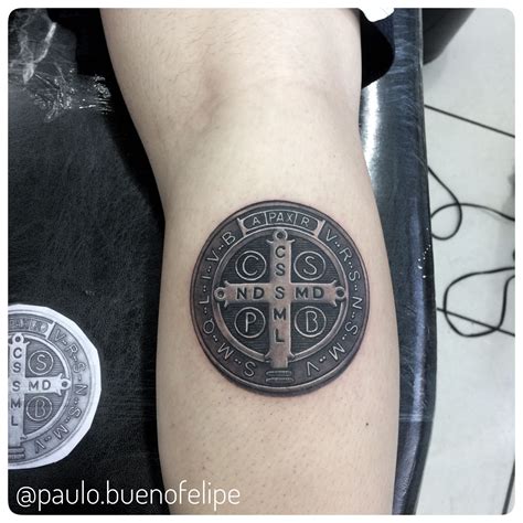 Medal Of St. Benedict | SUBIACO ABBEY | Tatuagem Sao Bento | Arm tattoos for guys, Tattoos for ...