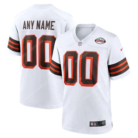 Custom cleveland browns football full print football jersey - Maria