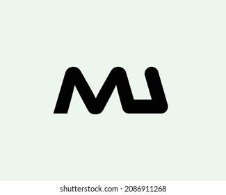 Mu Logo Design Vector Template Stock Vector (Royalty Free) 2086911268 | Shutterstock