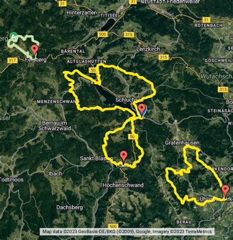 Bike'n'Hike im Schwarzwald - Google My Maps