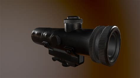 ArtStation - Scope for an M16a1 with some textures that are not final