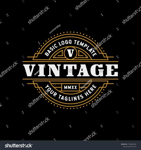 Vintage Retro Logo Design Template Stamp Stock Vector (Royalty Free) 1708890304 | Shutterstock