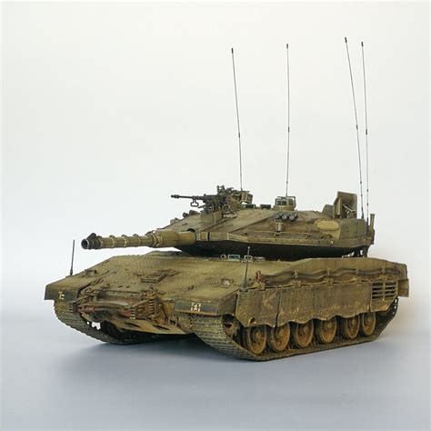 Main Battle Tank IDF Merkava Mk.iv With Trophy. Military Model Series 1 ...