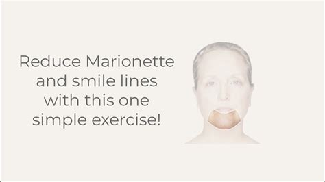 Reduce Marionette and smile lines with this simple facial exercise