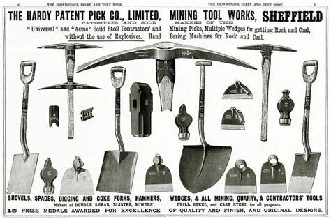 Hardy Patent Pick Co. mining tools 1890s (Print #23057054). Cards