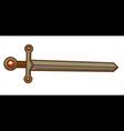 Sword ancient weapon design Royalty Free Vector Image