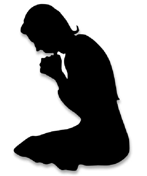 Silhouette Woman Praying at GetDrawings | Free download