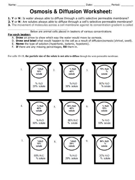 Osmosis worksheet: Fill out & sign online | DocHub