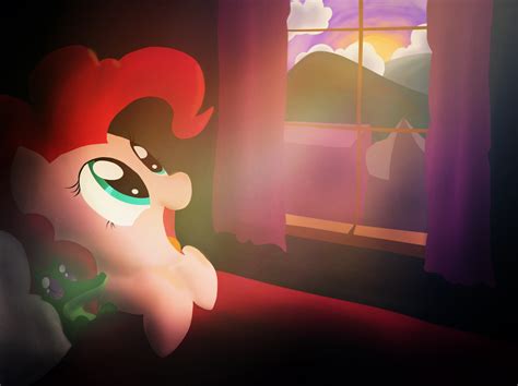 Pinkie Waking up at sunrise - old color experiment by DarkFlame75 on DeviantArt