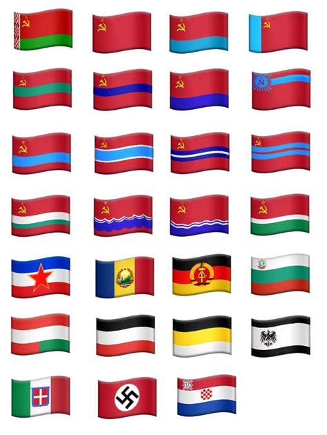 iPhone emoji style historical flags : r/vexillology