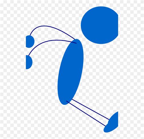 Stick Figure Drawing Cartoon Person - Blue Man Clipart - FlyClipart