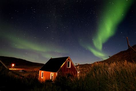 The northern lights could be seen in the sky over Kangerlussuaq, | The ...