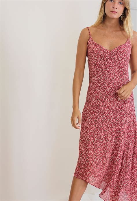 Hibiscus Print Slip Dress - Bird On A Wire